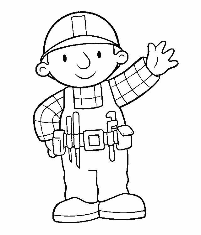 Cool Bob The Builder 16 Coloring Page