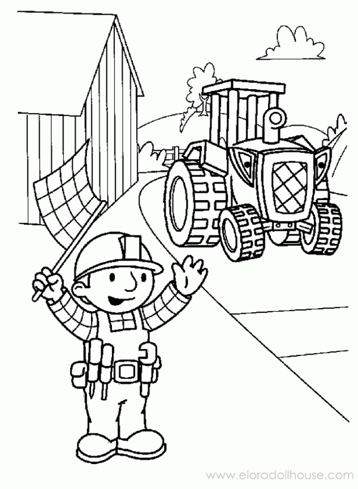 Cool Bob The Builder 20 Coloring Page