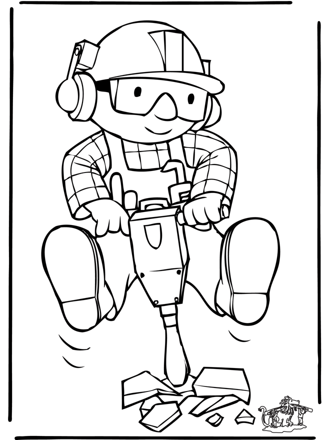 Cool Bob The Builder 31 Coloring Page