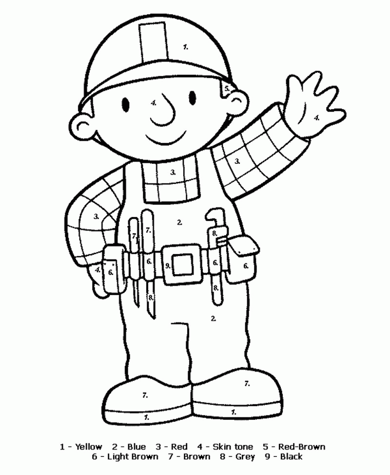 Cool Bob The Builder 39 Coloring Page
