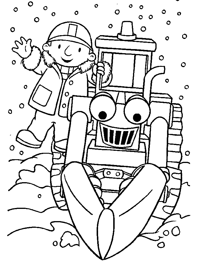 Cool Bob The Builder 4 Coloring Page