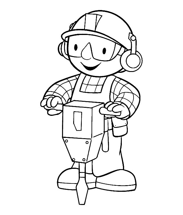 Bob The Builder 5 Cool Coloring Page