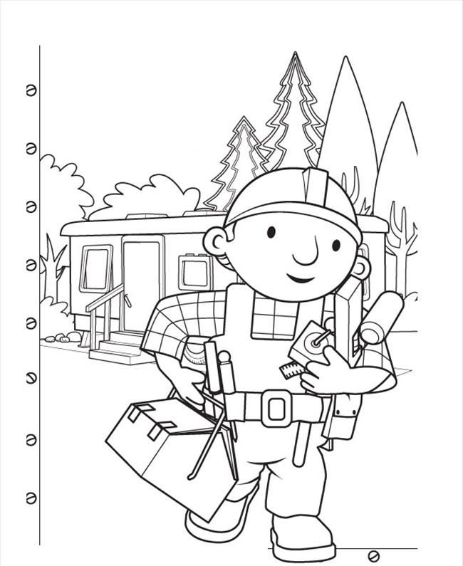 Cool Bob The Builder 51 Coloring Page
