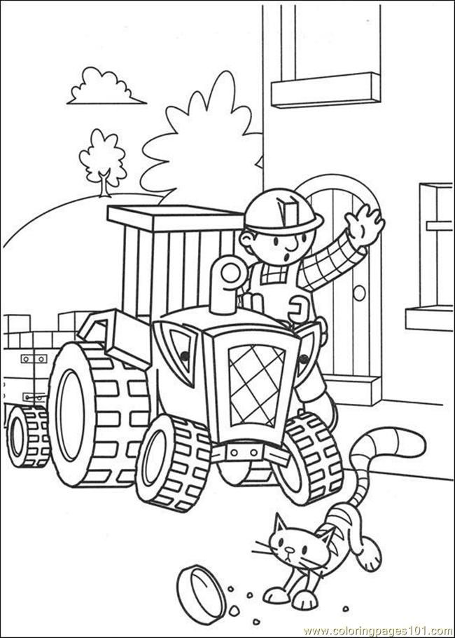 Cool Bob The Builder 8 Coloring Page