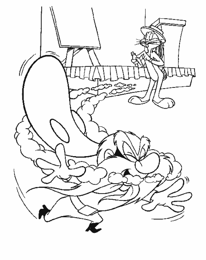 Cool Bugs Bunny 25 Coloring Page