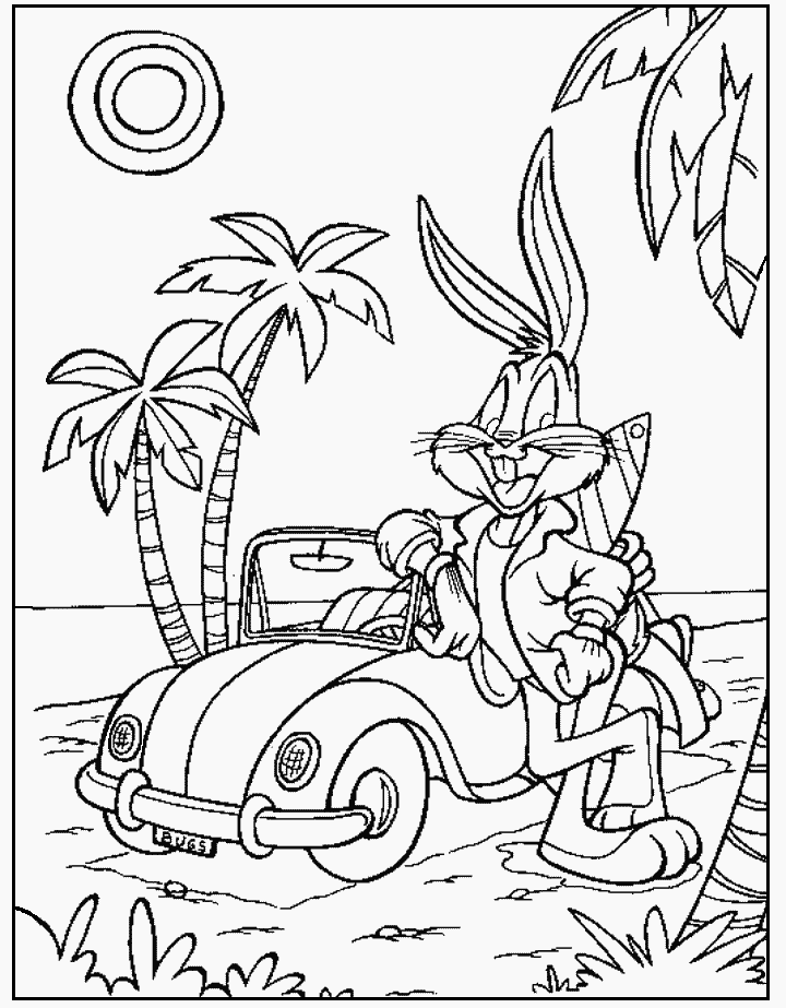 Bugs Bunny 3 Cool Coloring Page