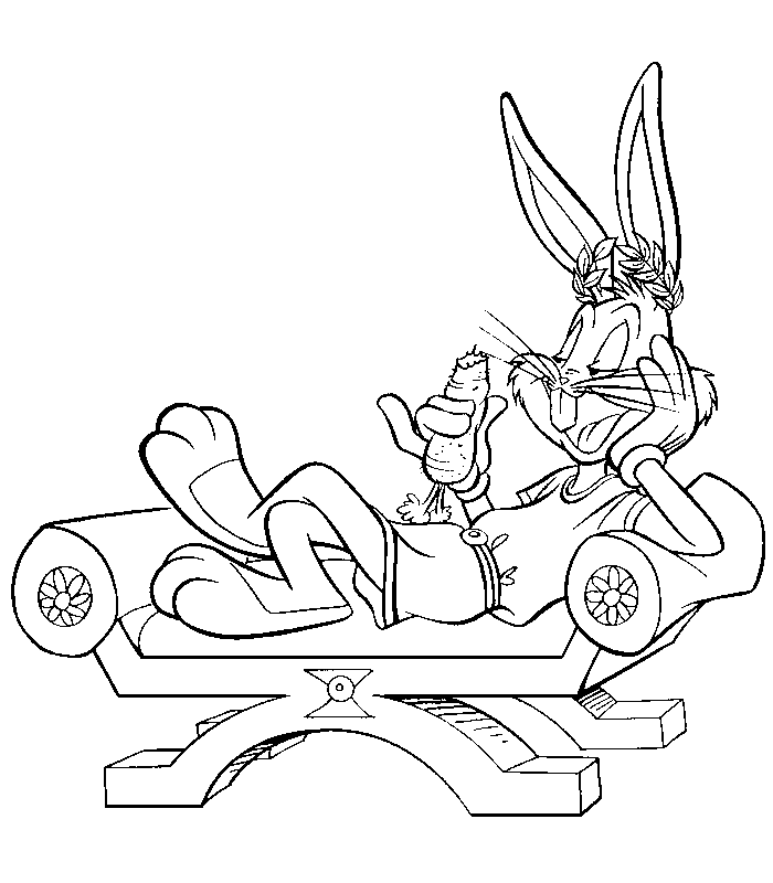 Bugs Bunny 4 For Kids Coloring Page