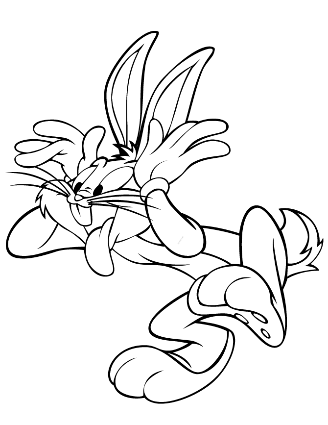 Bugs Bunny 5 Cool Coloring Page