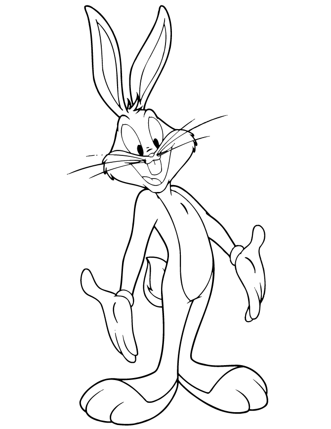 Cool Bugs Bunny 6 Coloring Page