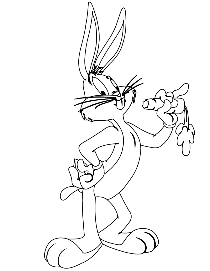 Bugs Bunny 8 For Kids Coloring Page