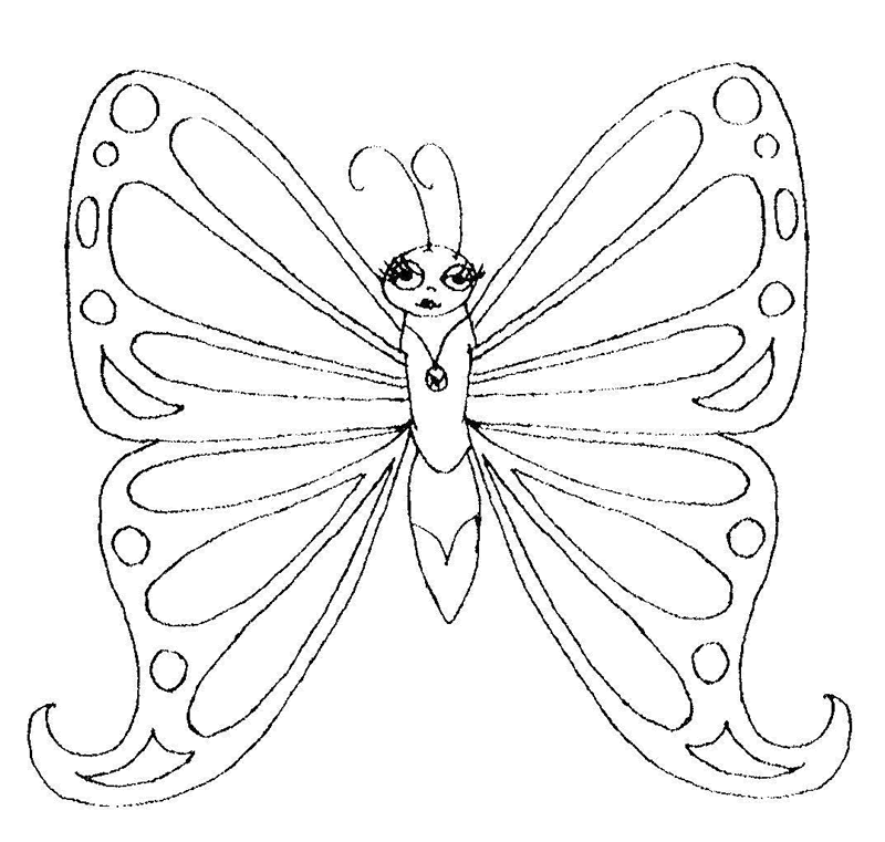 Butterfly 13 Cool Coloring Page