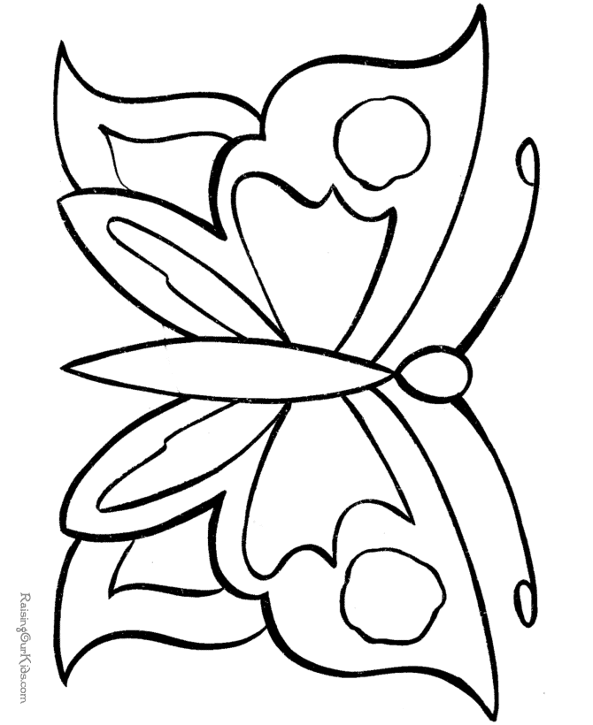 Cool Butterfly 2 Coloring Page