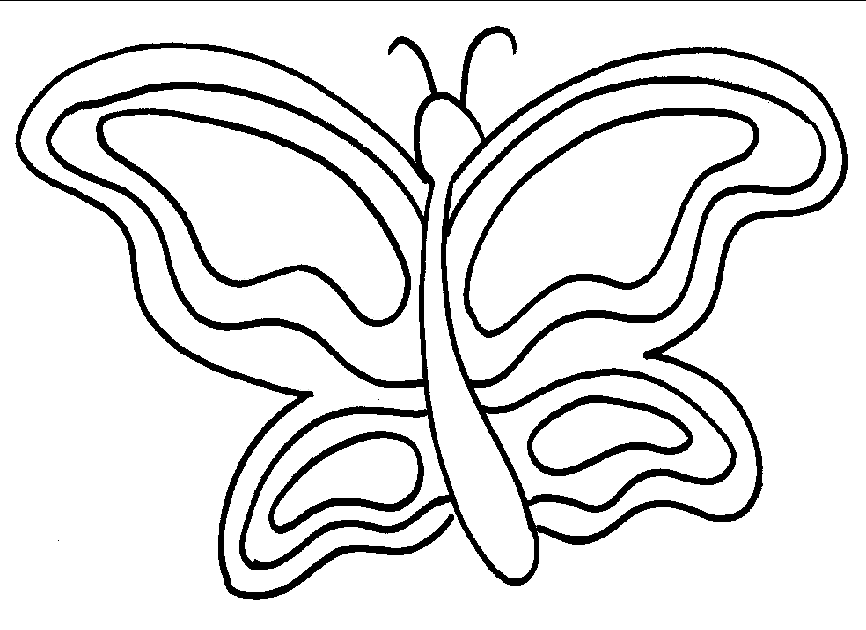Butterfly 24 For Kids Coloring Page