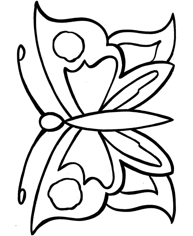 Cool Butterfly 6 Coloring Page
