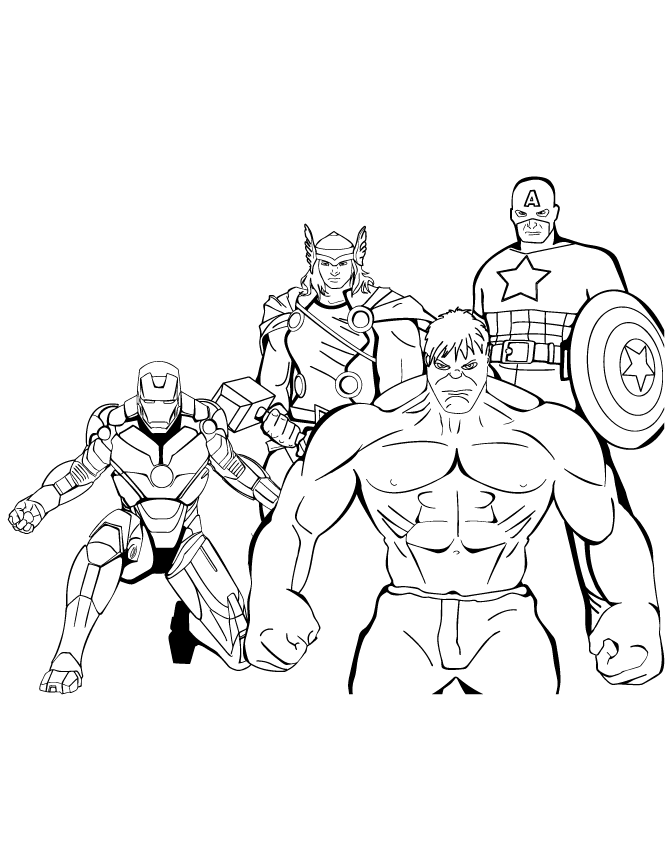 Cool Captain America 28 Coloring Page