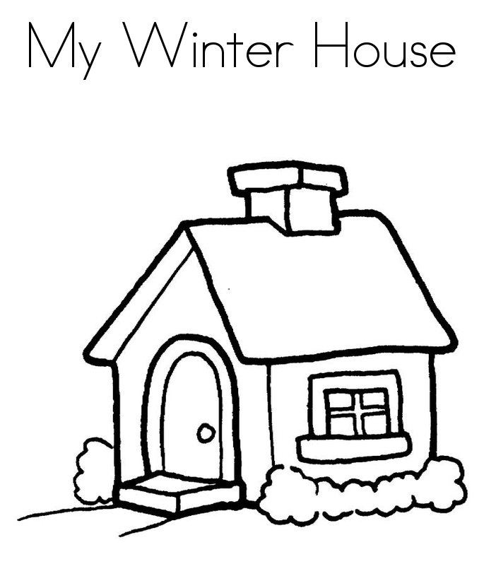 Cartoon House 12 Cool Coloring Page