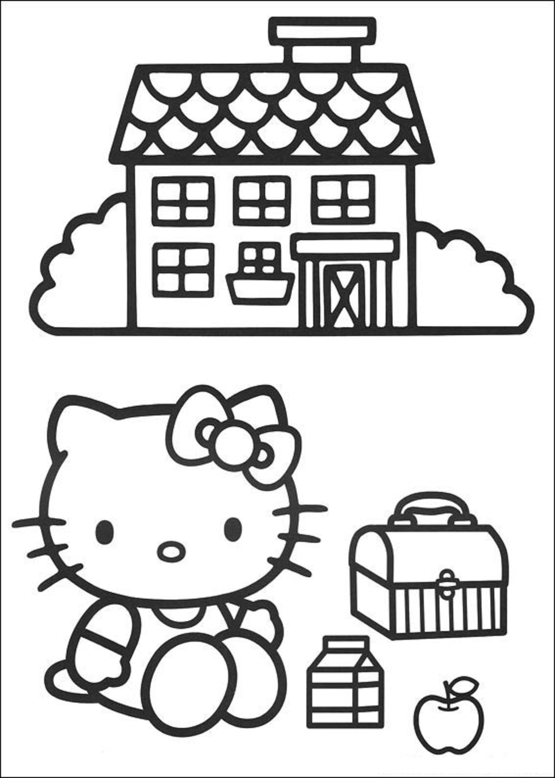 Cartoon House 18 Cool Coloring Page