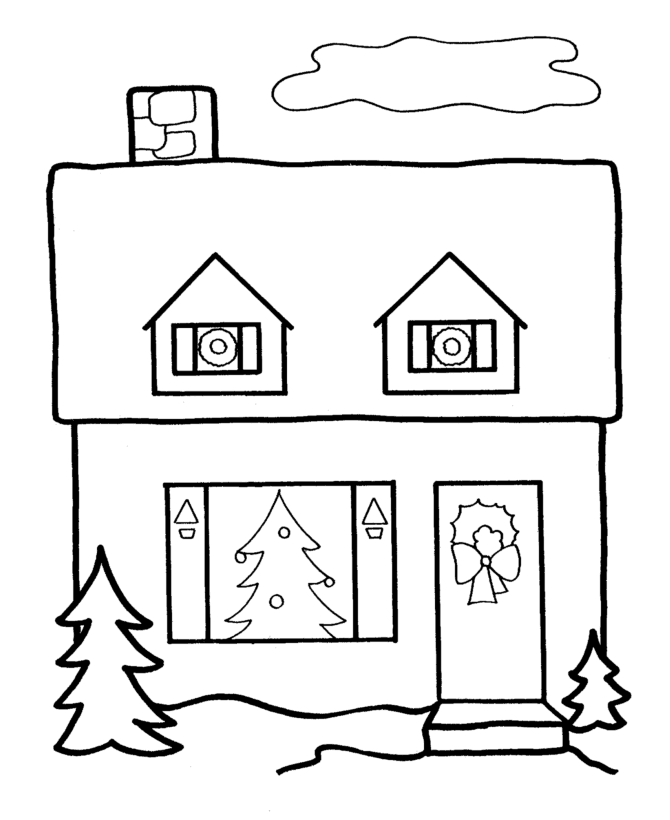 Cartoon House 20 Cool Coloring Page