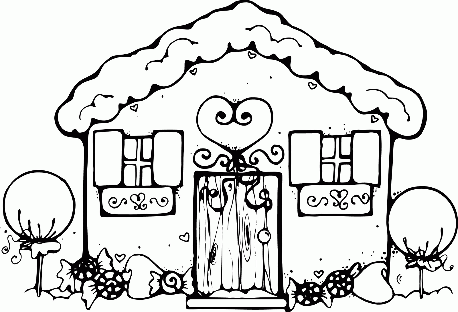 Cartoon House 26 Cool Coloring Page