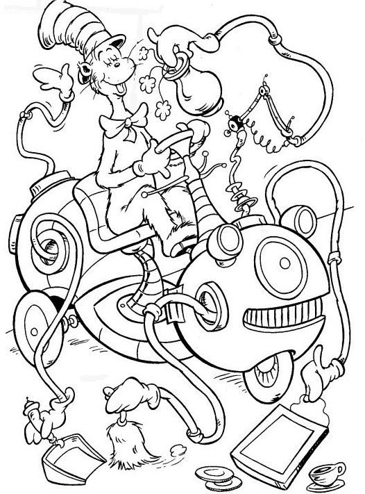 Cool Cat In The Hat 16 Coloring Page