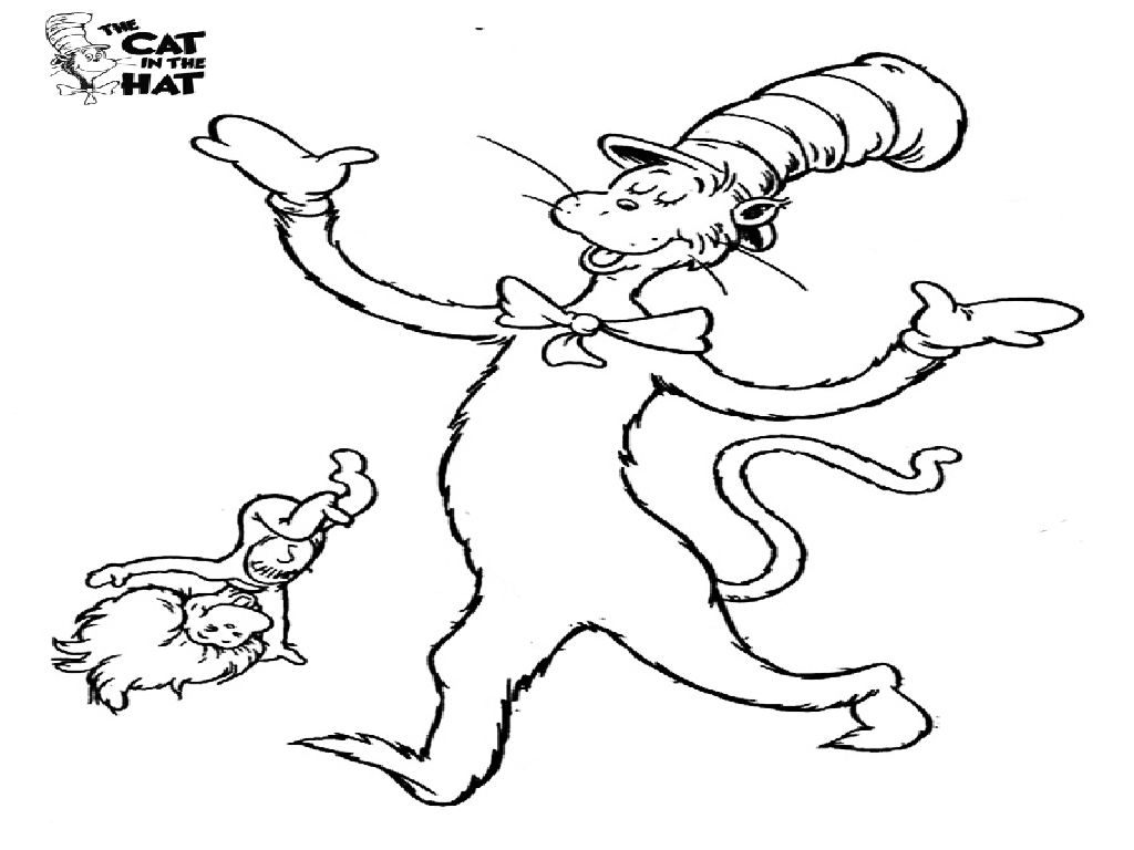 Cat In The Hat 19 Cool Coloring Page