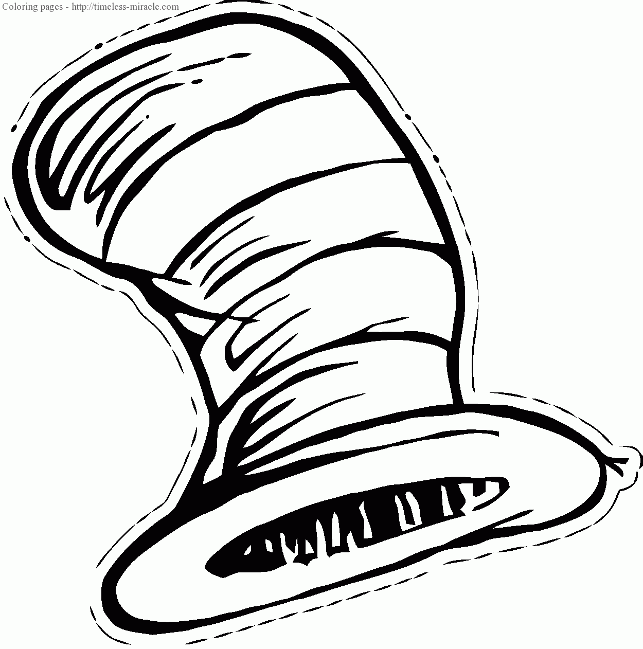 Cat In The Hat 21 Cool Coloring Page