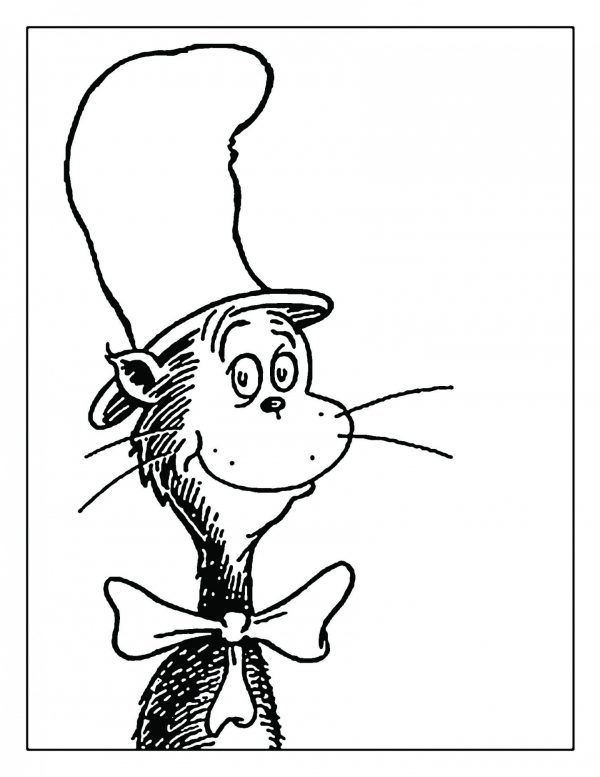 Cool Cat In The Hat 24 Coloring Page