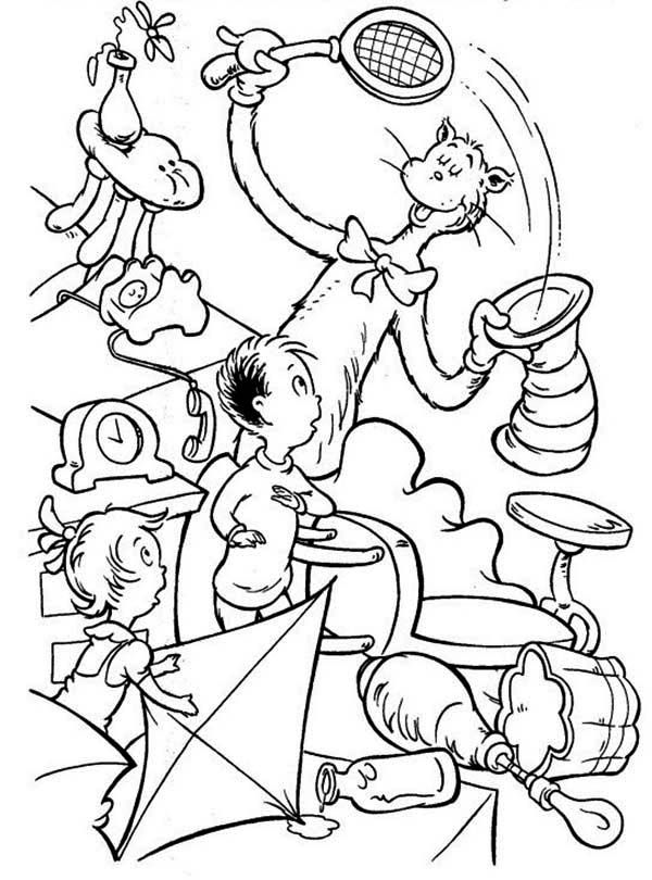 Cat In The Hat 27 Cool Coloring Page