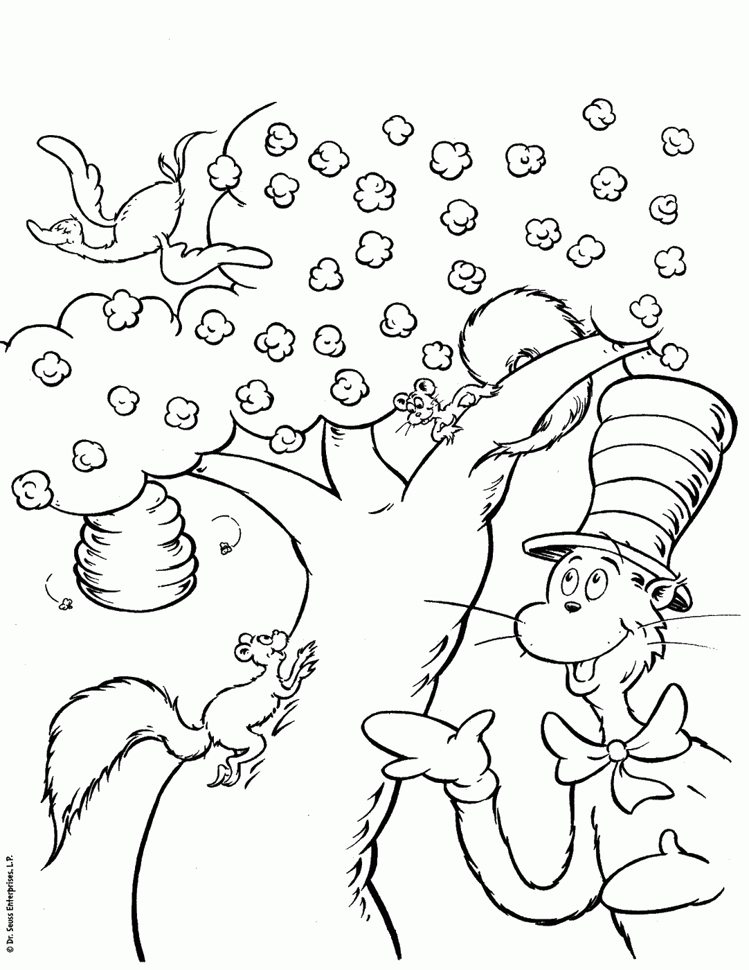 Cat In The Hat 29 Cool Coloring Page