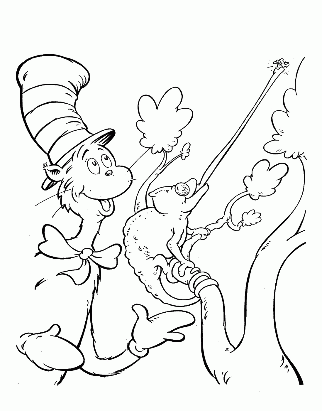 Cat In The Hat 35 Cool Coloring Page
