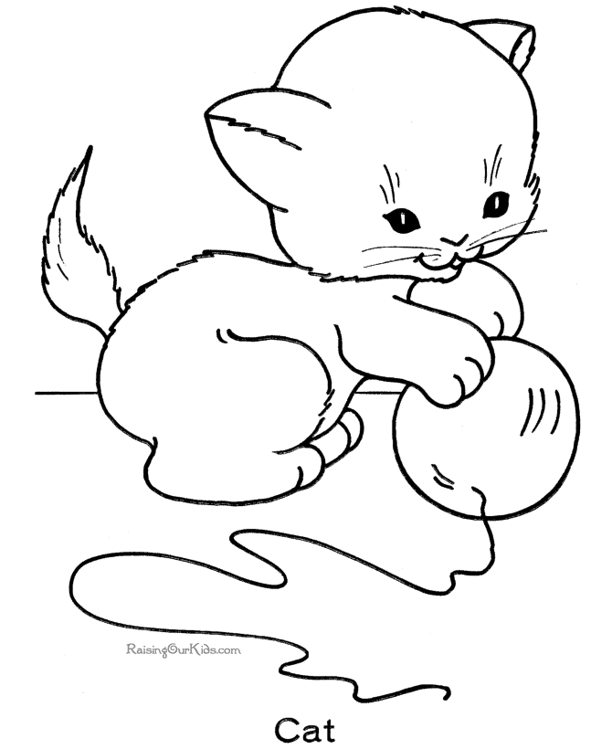 Cat 11 Cool Coloring Page
