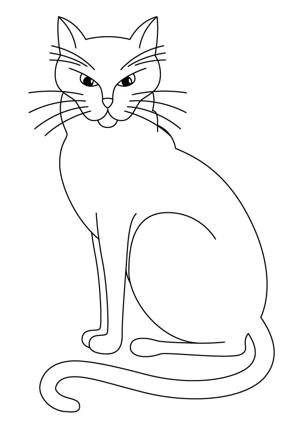 Cat 15 Cool Coloring Page
