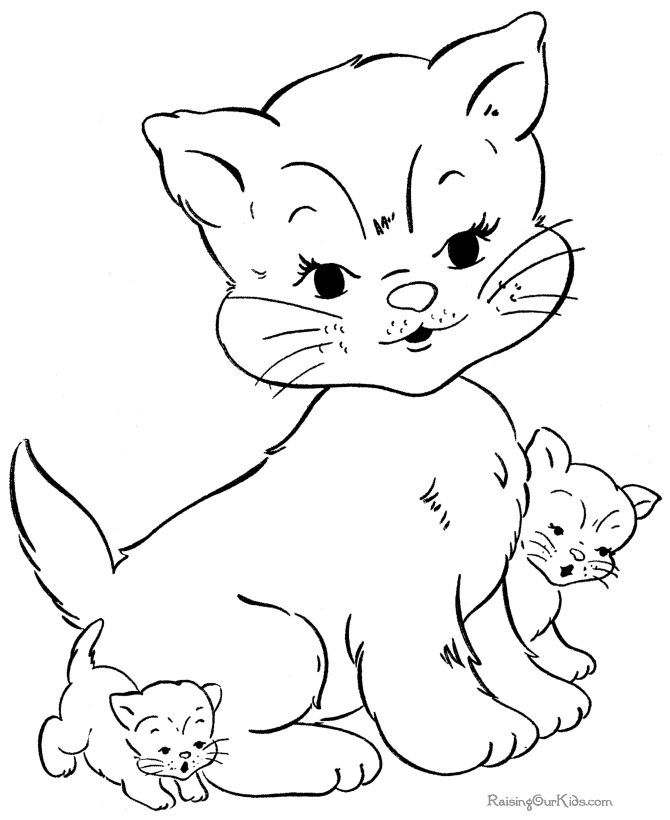 Cat 5 Cool Coloring Page