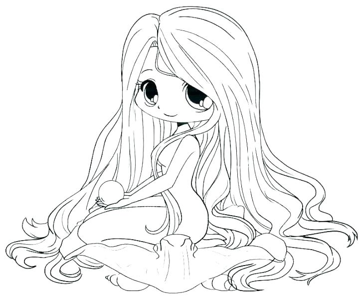 Chibi Girl 22 For Kids Coloring Page