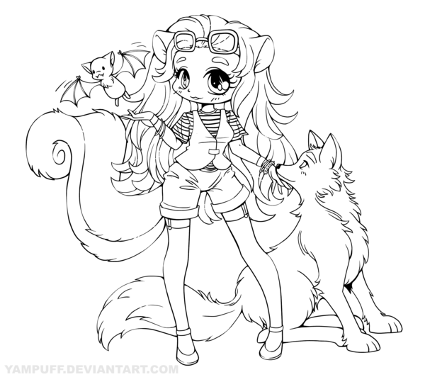 Chibi Girl 30 For Kids Coloring Page