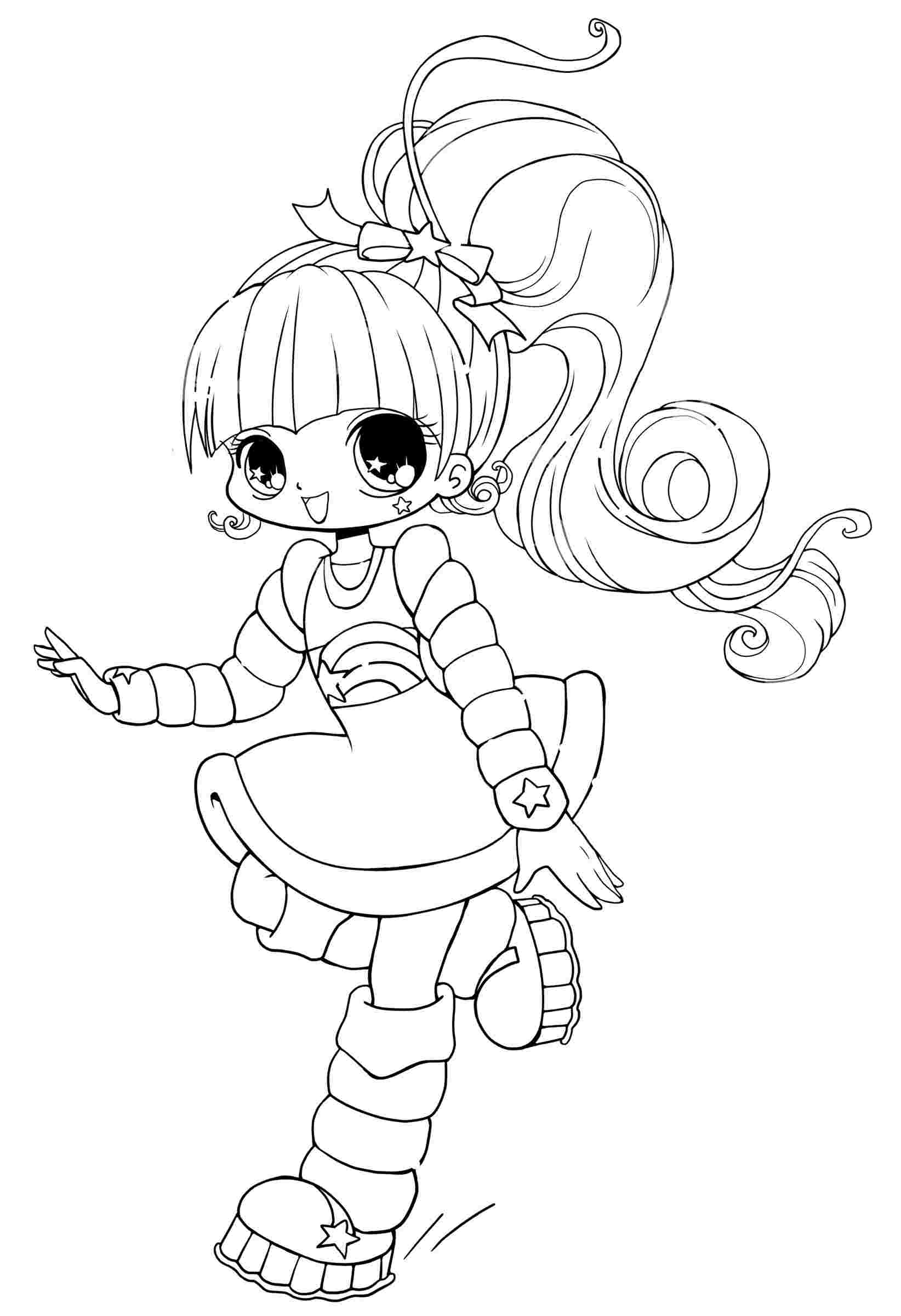 Chibi Girl 38 For Kids Coloring Page