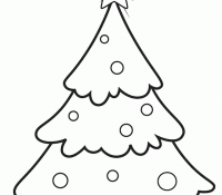 Christmas Tree Stencil 14 For Kids