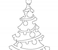 Christmas Tree Stencil 30 For Kids