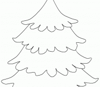 Christmas Tree Stencil 6 For Kids