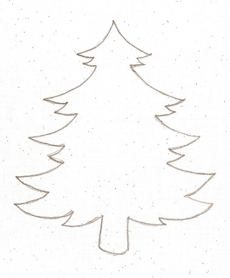 Christmas Tree Stencil 11 Cool Coloring Page