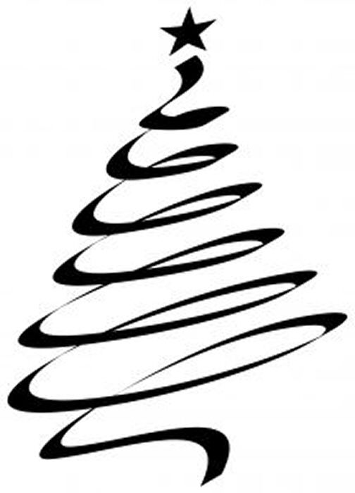 Christmas Tree Stencil 19 Cool Coloring Page