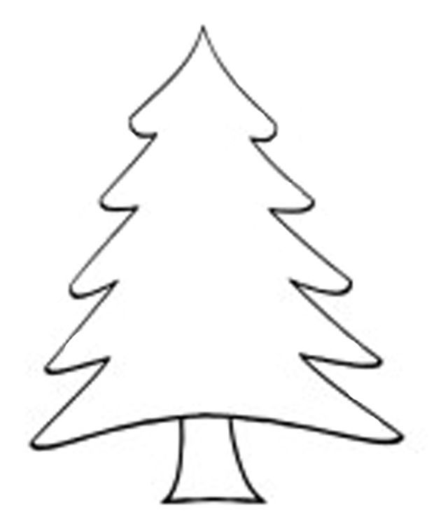 Christmas Tree Stencil 21 Cool Coloring Page