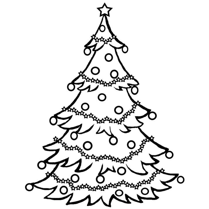 Christmas Tree 1 Cool Coloring Page
