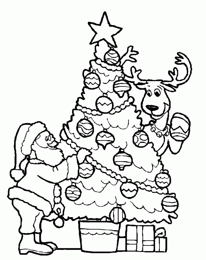 Cool Christmas Tree 16 Coloring Page