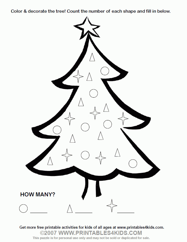 Christmas Tree 17 Cool Coloring Page