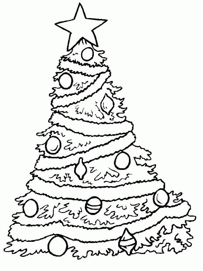 Cool Christmas Tree 20 Coloring Page