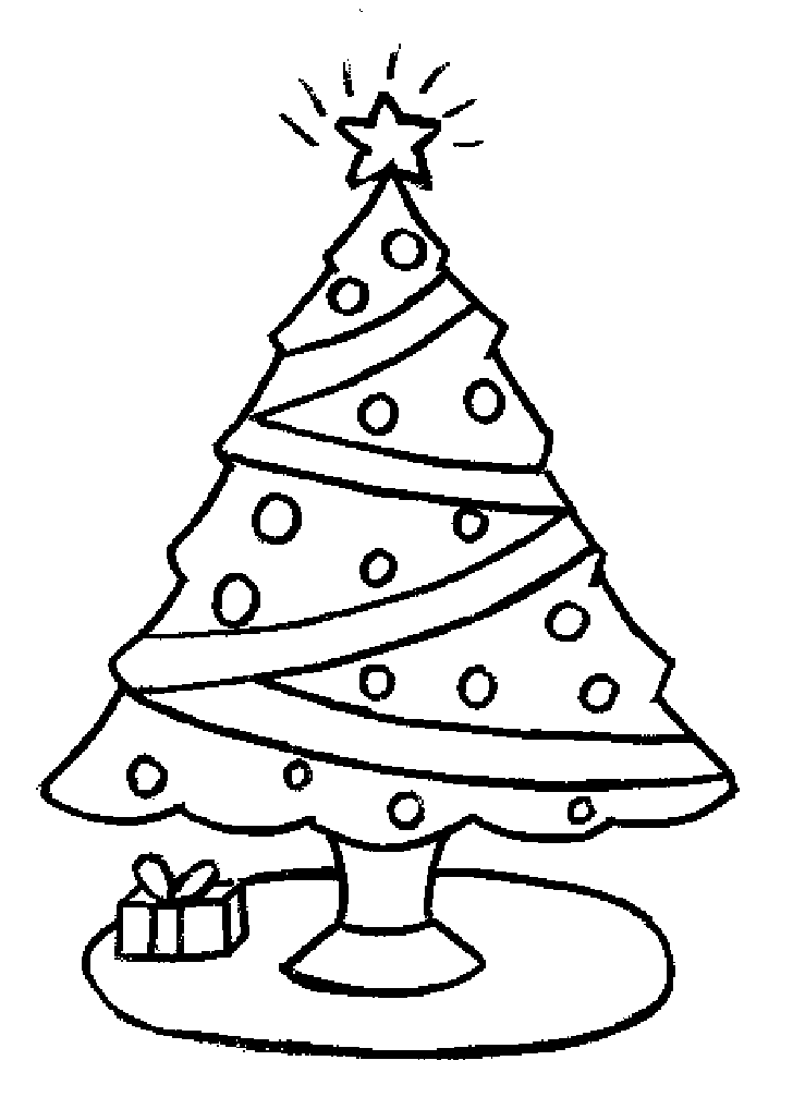 Cool Christmas Tree 24 Coloring Page