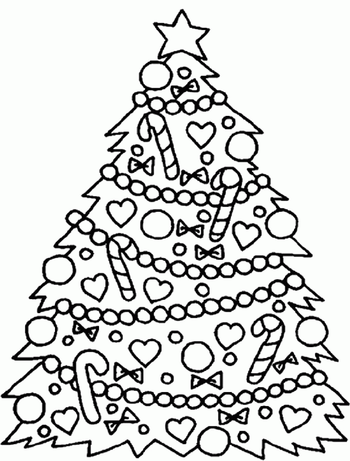 Christmas Tree 27 Cool Coloring Page
