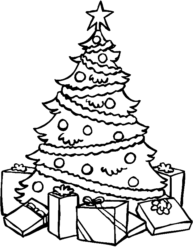 Christmas Tree 38 For Kids Coloring Page