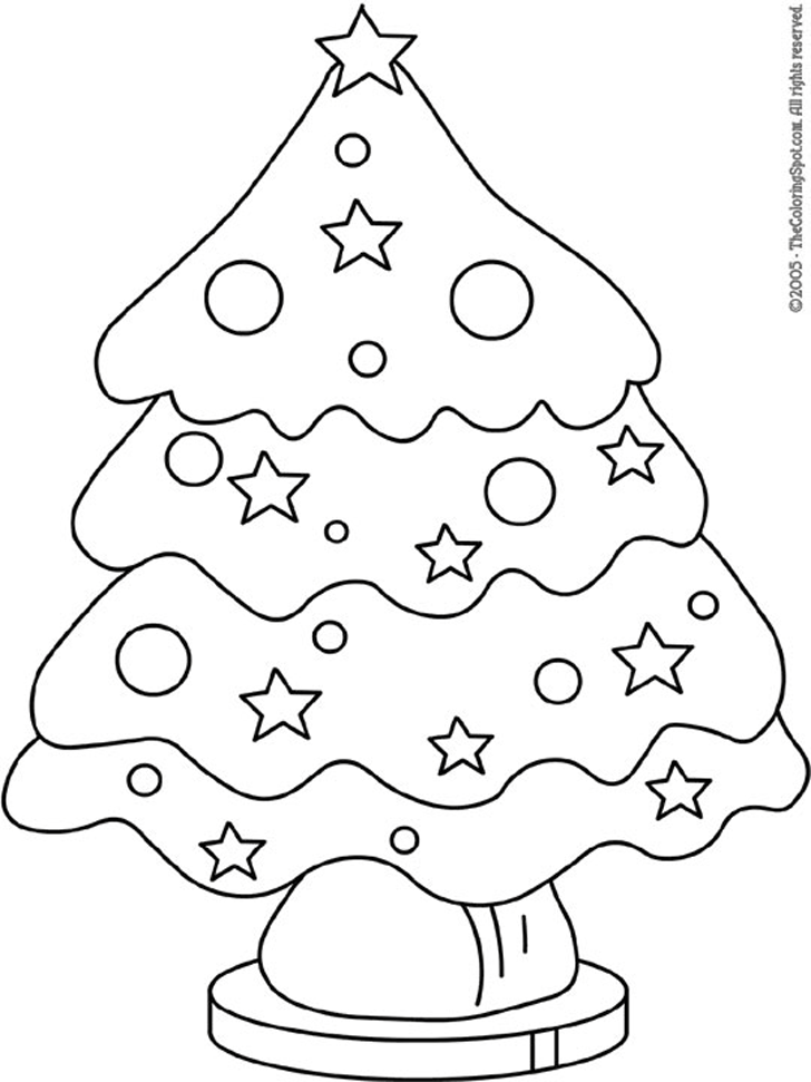 Cool Christmas Tree 40 Coloring Page